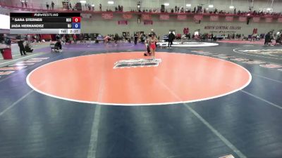 124 A Prelim - Jada Hernandez, William Jewell College vs Sara Sterner, North Central (IL)