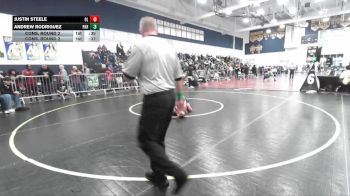 120 lbs Cons. Round 2 - Andrew Rodriguez, Paramount vs Justin Steele, Orange Lutheran
