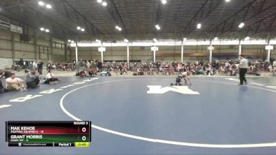 78 lbs Round 3 (3 Team) - Mak Kehoe, Fighting Squirrels vs Grant Morris, Hawk WC