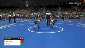 70 lbs Semifinal - Dalton Bruxvoort, Ubasa Wrestling Academy vs Michael Brady, East Coast Bandits