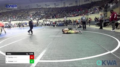 110 lbs Round Of 16 - Trayton Carey, Anadarko vs Lucas Howe, Coweta Tiger Wrestling