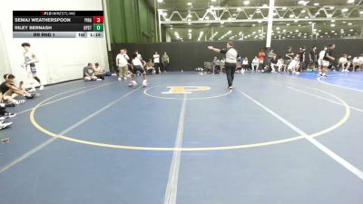 128 lbs Rr Rnd 1 - Semaj Weatherspoon, Pirates WC - HSC vs Riley Bernash, Upstate Uprising Reborn - HSC