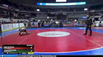 5 lbs Semifinal - Daishon Powe, Gardendale Hs vs Sam Sutton, Homewood Hs