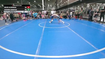 68 lbs Round 2 - Cooper Cerefice, PA Alliance vs Miles Alderman, Tri State Hammers