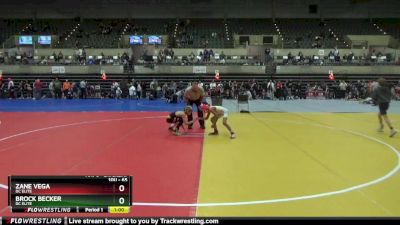 65 lbs Cons. Round 4 - Brock Becker, DC Elite vs Zane Vega, DC Elite