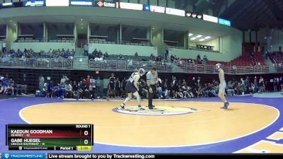 132 lbs Round 1 (6 Team) - Gabe Huegel, Lincoln Southeast vs Kaedun Goodman, Kearney