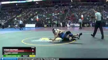 Quarterfinal - Ethan Baumert, Guardian Angels Central Catholic vs Taaron Lavicky, Axtell