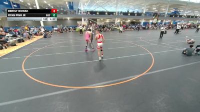 120 lbs Champ. Round 2 - Ryan Pino Jr, Unattached vs Bently Nowak, .