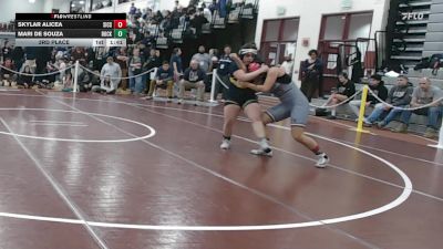 138 lbs 3rd Place - Skylar Alicea, Springfield International Charter School vs Mari De Souza, Rockland