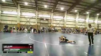 66 lbs Quarterfinal - Leif Allen, Bluffdale vs Jared Christensen, Westlake Wrestling Club