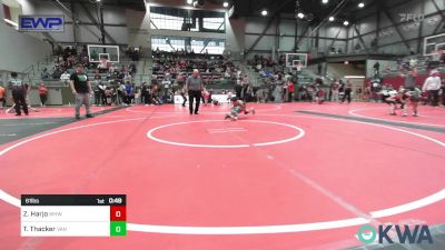 61 lbs Rr Rnd 3 - Zane Harjo, Warhorse Wrestling Club vs Tanner Thacker, Van Buren Matdawgs