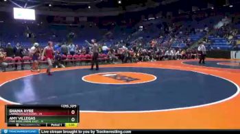 110 lbs Cons. Semi - Shaina Hyre, Lawrenceville [Coop] vs Amy Villegas, Park Ridge (Maine East)