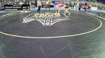 Girls-170 lbs Cons. Semi - Victoria Carter, Waverly Hs Girls vs Adelaide Holderman, Thornapple Kellogg Hs Girls