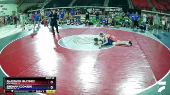 132 lbs Semis & Wb (16 Team) - Anastacio Martinez, New Mexico vs Brigham Cookson, Utah Black