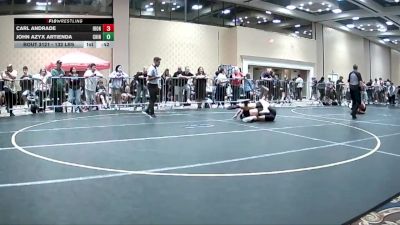 132 lbs Consi Of 32 #1 - Carl Andrade, Iron Forge WC vs John Azyx Artienda, Chino Hills WC