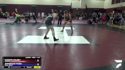 J-10 lbs Round 2 - Karson Kolbet, Immortal Athletics Wrestling C vs Emmerson Moen, Iowa-Grant