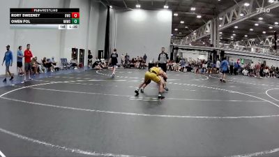 120 lbs Round 3 (4 Team) - Rory Sweeney, Outsiders WC vs Owen Fol, North Hunterdon WC