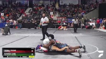 145 lbs Quarterfinal - Shawna Case, Linn County Twisters vs Tierra Young, Manhattan