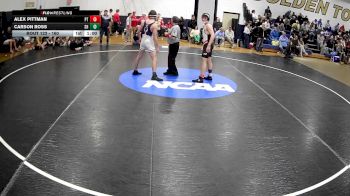 160 lbs Cons. Round 2 - Carson Ross, Shaler vs Alex Pittman, Peters Township