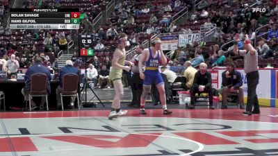 172 lbs Consi 3 - Nolan Savage, Line Mountain vs Hans Gilfoil, Bishop McDevitt