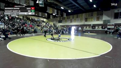 53 lbs Cons. Semi - Zachary Barry Jr., Inland Elite Wrestling Club vs Maverick Stapes, MTC - MANTANONA TRAINING CENTE