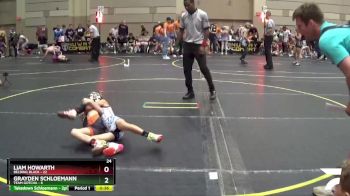 56 lbs Round 4 (6 Team) - Liam Howarth, Belding Black vs Grayden Schloemann, Team Gotcha