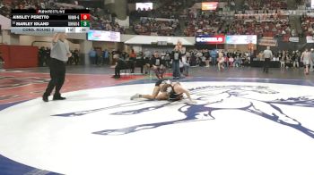 G - 125 lbs Cons. Round 2 - Marley Idland, Sidney / Fairview (Girls) vs Ainsley Peretto, Ronan (Girls)