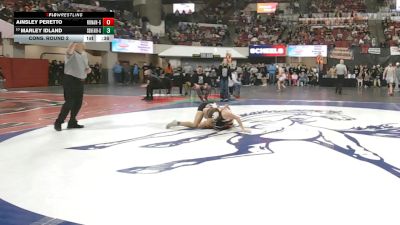 G - 125 lbs Cons. Round 2 - Marley Idland, Sidney / Fairview (Girls) vs Ainsley Peretto, Ronan (Girls)