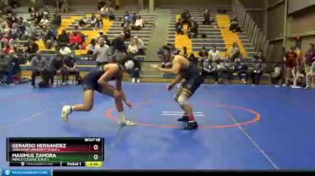 174 lbs Quarterfinal - Maximus Zamora, Menlo College (Calif.) vs Gerardo Hernandez, Vanguard University (Calif.)