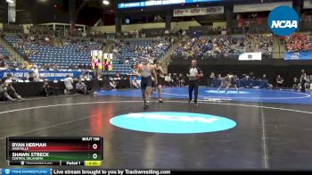 285 lbs Quarterfinal - Shawn Streck, Central Oklahoma vs Ryan Herman, Maryville