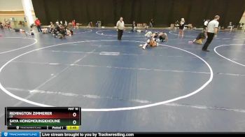 92 lbs Cons. Round 2 - Remington Zimmerer, CO vs Saya Hongmoungkhoune, IL