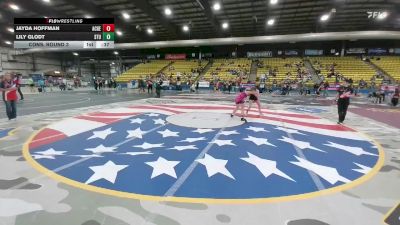 130 lbs Cons. Round 3 - Jayda Hoffman, Aberdeen Central Golden Eagles vs Lily Glodt, Sturgis