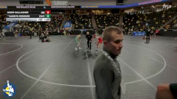 120 lbs Cons. Round 2 - Jaedn Gallagher, Linn-Mar vs Karsyn Redeker, Staley
