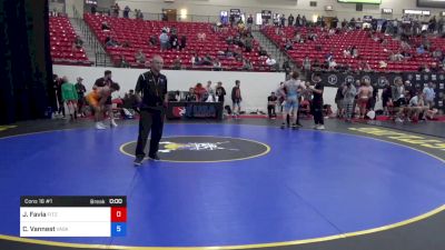 92 kg Cons 16 #1 - Joseph Favia, Fitz Wrestling Academy vs Carter Vannest, Vasky Bros\Pitman Wrestling Club