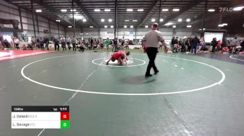 138 lbs Consi Of 8 #1 - Jackson Deleidi, Red Roots Wrestling Club vs Luke Savage, OTC