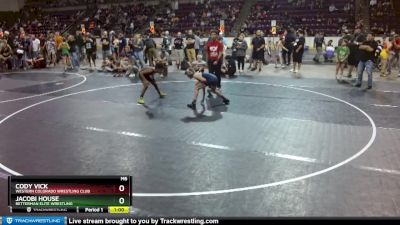 84 lbs Cons. Round 3 - Cody Vick, Western Colorado Wrestling Club vs Jacobi House, Betterman Elite Wrestling