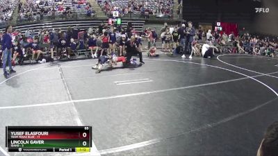 65 lbs Semis & 1st Wrestleback (8 Team) - Yusef Elasfouri, Team Texas Blue vs Lincoln Gaver, Idaho