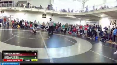 49 lbs Cons. Round 4 - Brogan Combs, Alexandria Wrestling Academy vs Dawson Brown, Indian Creek Wrestling Club