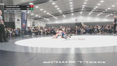 113 lbs 1st Place Match - Asher Procunier, Michigan Premier vs Kolten Mueller, Team Nazar Training Center