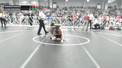 152 lbs Consi Of 8 #2 - Donovan Rosauer, IL vs Jacob Critchfield, NH