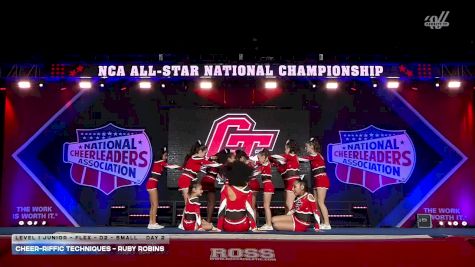 Cheer-riffic Techniques - Ruby Robins [2026 L1 Junior - Flex - D2 - Small Day 2] 2026 NCA All-Star National Championship