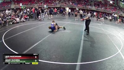 80 lbs Champ. Round 1 - Henry Kuchera, Kearney MatCats Wrestling Club vs Jace Maschmann, 2TG