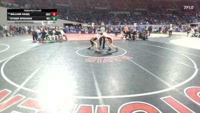 6A Boys 132 lbs Quarterfinal - William Haqq, Southridge Boys vs Ryder Sprague, West Linn Boys