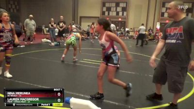 98 lbs Finals (2 Team) - Lauren MacGregor, MGW- Citrus Fruit vs Nina Merunka, NJ-Select