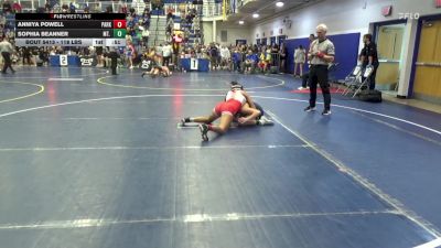 118 lbs Consy 6 - Anniya Powell, Parkersburg-WV vs Sophia Beanner, Mt. Lebanon