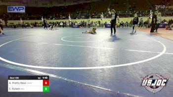 90 lbs 5th Place - Avriella Pretty Bear, Harrah Little League Wrestling vs Emersyn Rylant, Norman Grappling Club