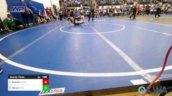 80 lbs Quarterfinal - Easton Rowan, Wyandotte Youth Wrestling vs Dallin Swan, IRONMEN Wrestling Club