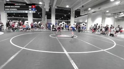 U20 Freestyle FS - 57 lbs Cons. Round 3 - Ayden Bollinger, Central Indiana Academy Of Wrestling vs Cash Donnell, Standfast Wrestling Club