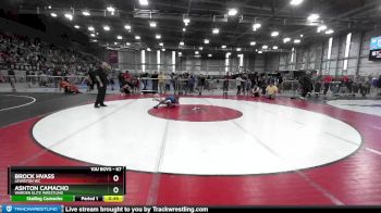 67 lbs Quarterfinal - Brock Hvass, Lewiston WC vs Ashton Camacho, Warden Elite Wrestling