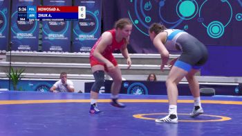 65 kg 1/8 Final - Alicja Nowosad, Poland vs Aliaksandra Zhuk, Individual Neutral Athletes